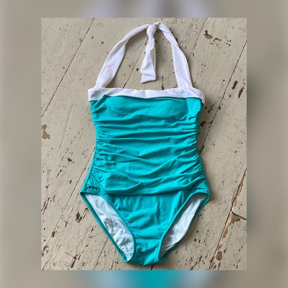 Lauren Ralph Lauren Halter One Piece Swim Suit - Picture 5 of 12